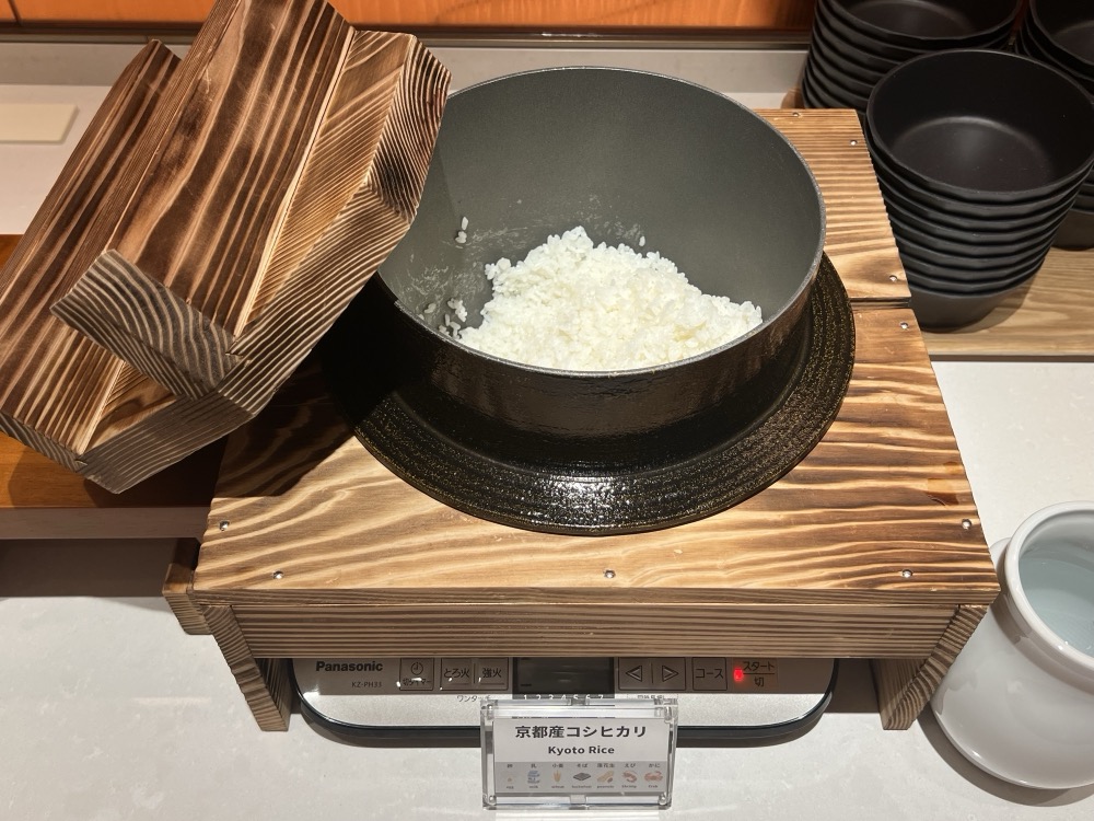 京都産コシヒカリの釜炊きご飯