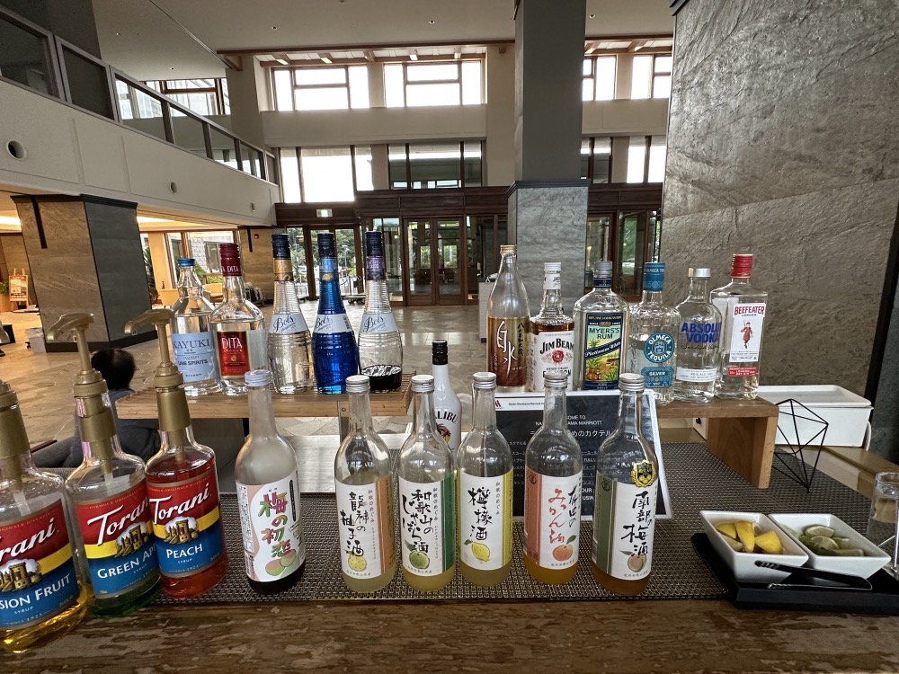 焼酎や梅酒もそろう
