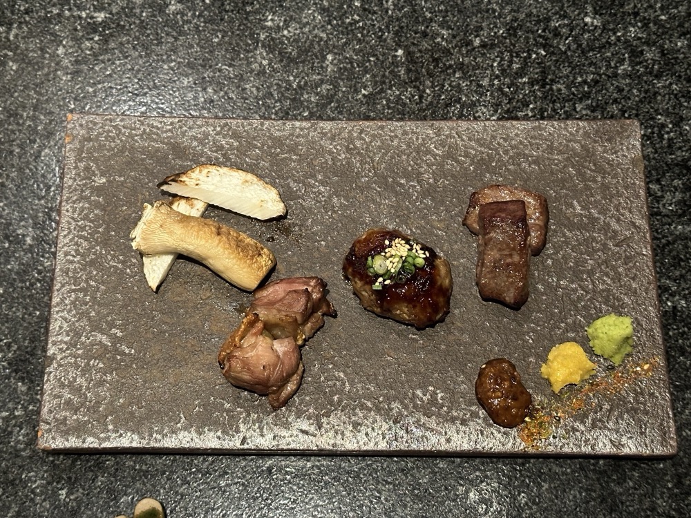 肉と松茸
