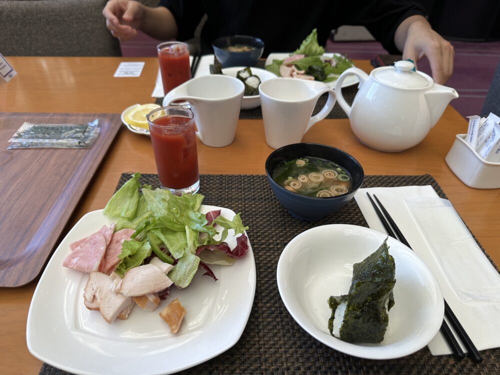 和朝食のプレート