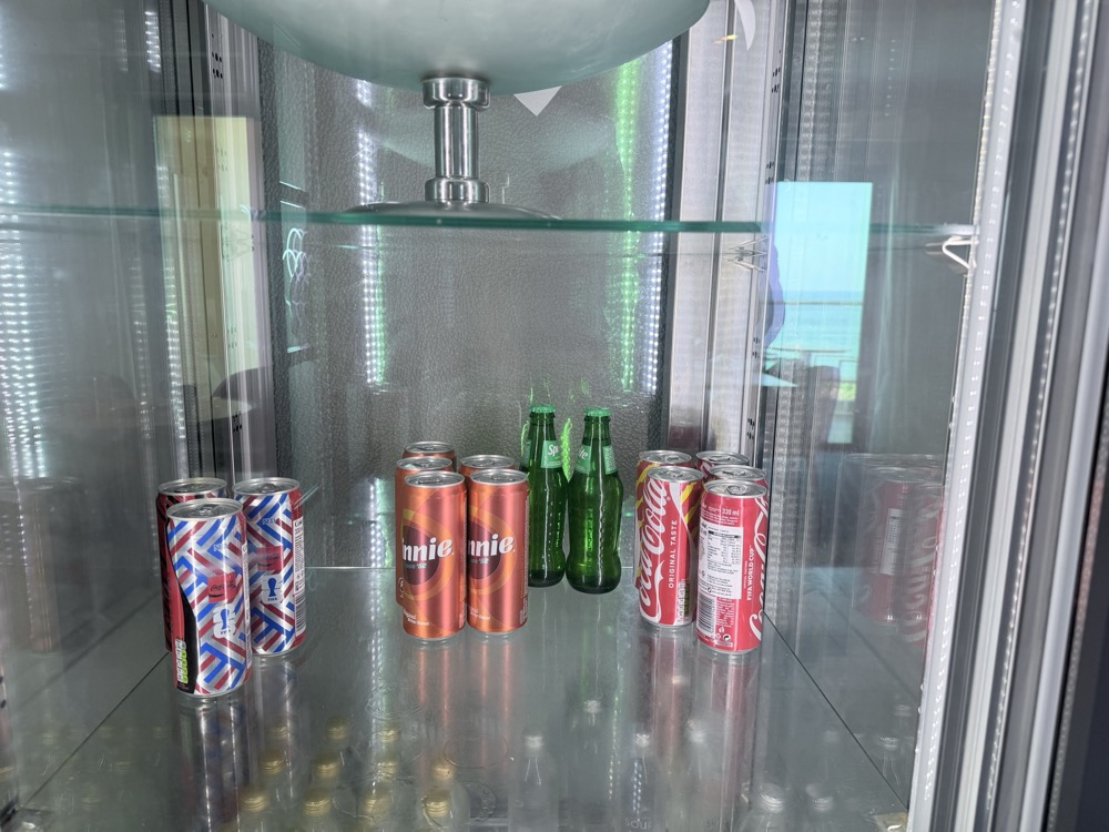 冷えた飲みものも置いてあります