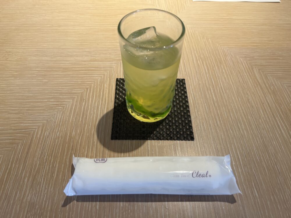 チェックイン時のウェルカムドリンク