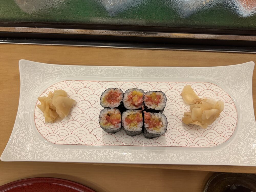 できあがった細巻き