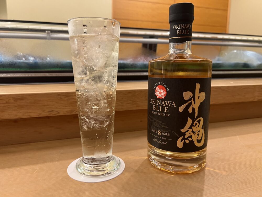 合わせたのは沖縄のウイスキーのハイボール