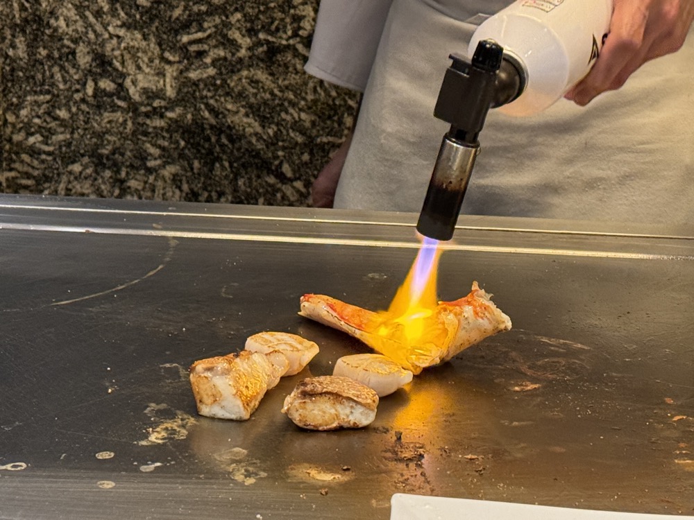 大阪マリオット都ホテル ZK 鉄板焼きのコース 6品目
