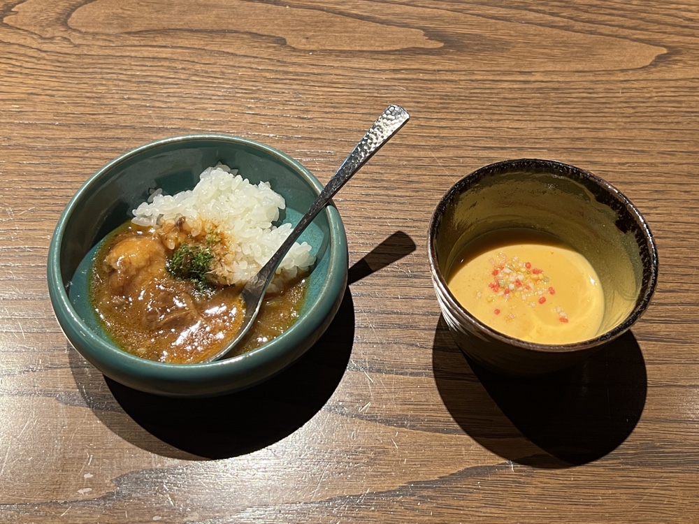 お品書きのどこにも載っていない料理。シェフからのおまけです