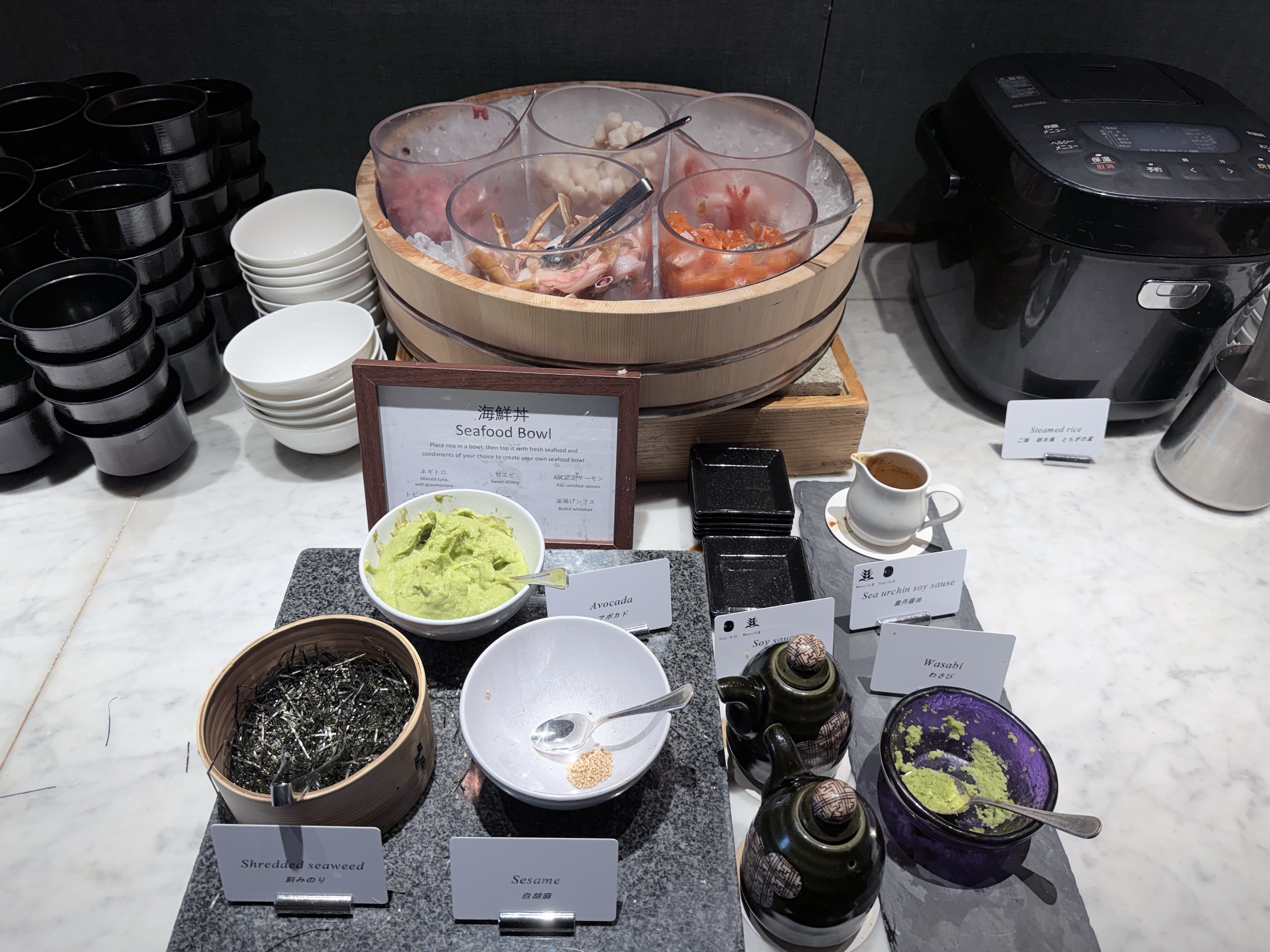 海鮮丼のコーナー