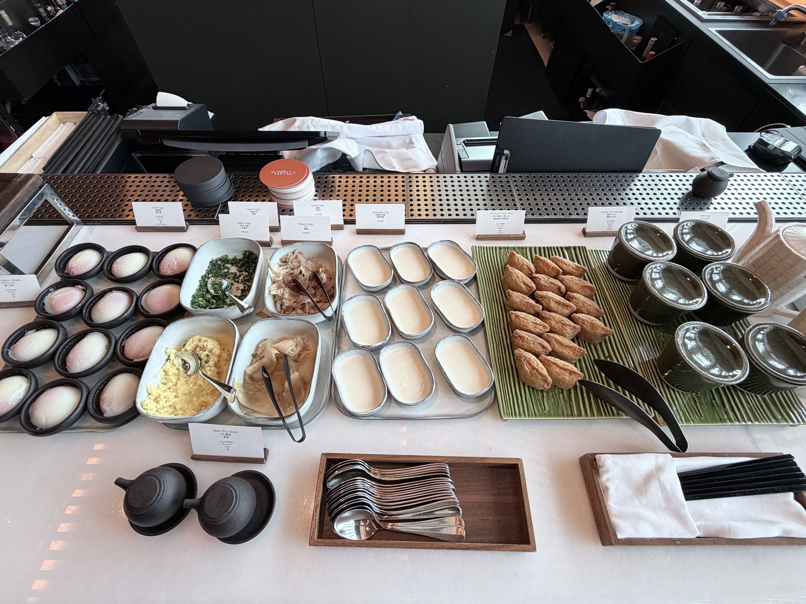 和食のビュッフェ台