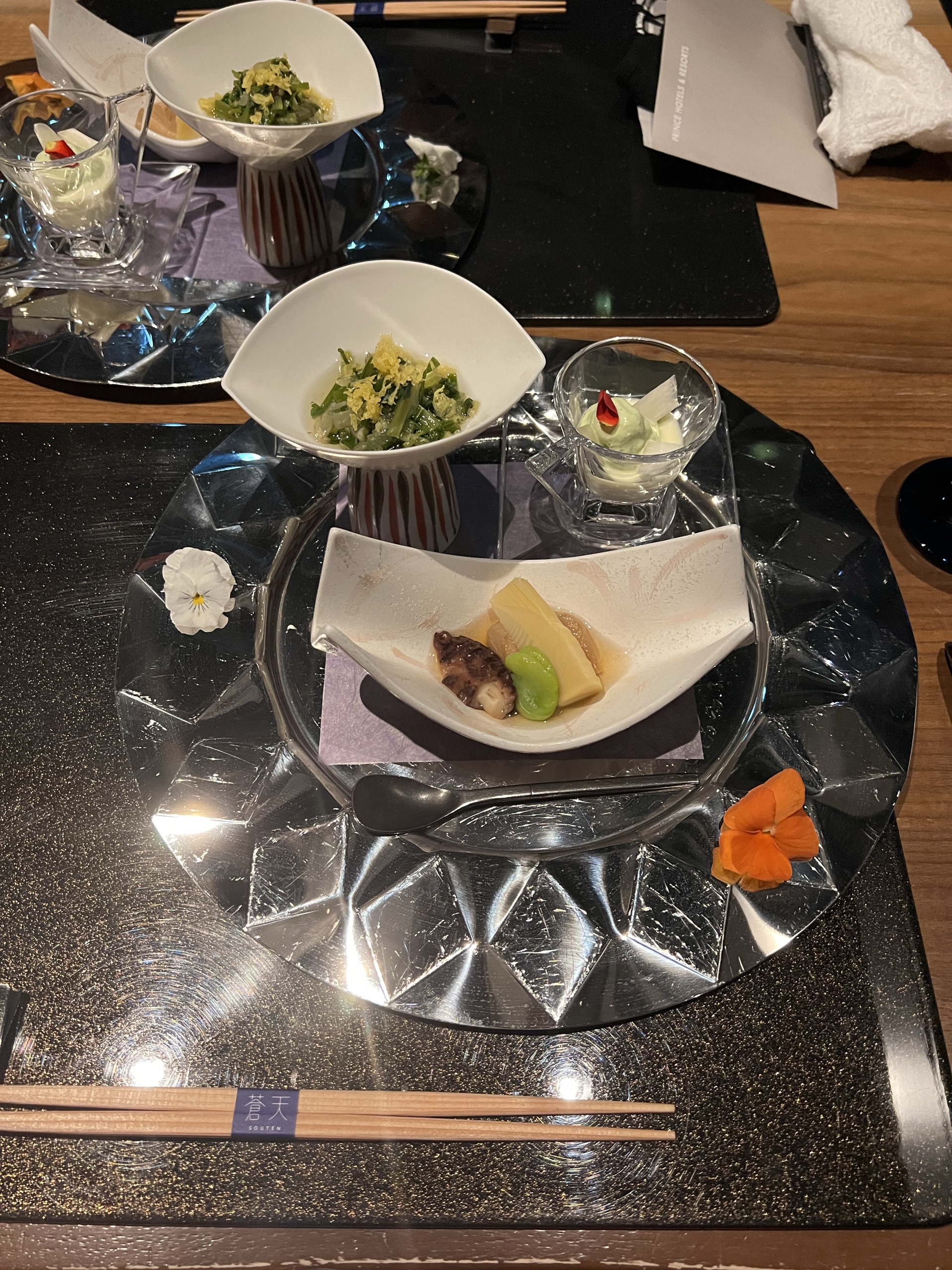 以前に蒼天でいただいた会席