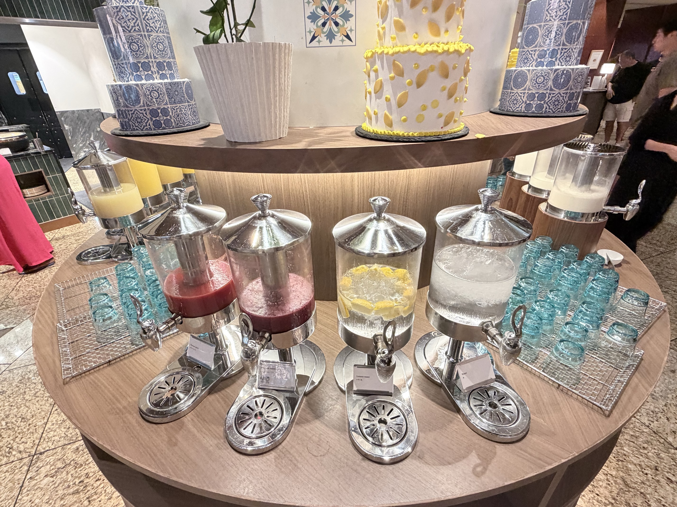 カスケイドカフェの飲み物のコーナー