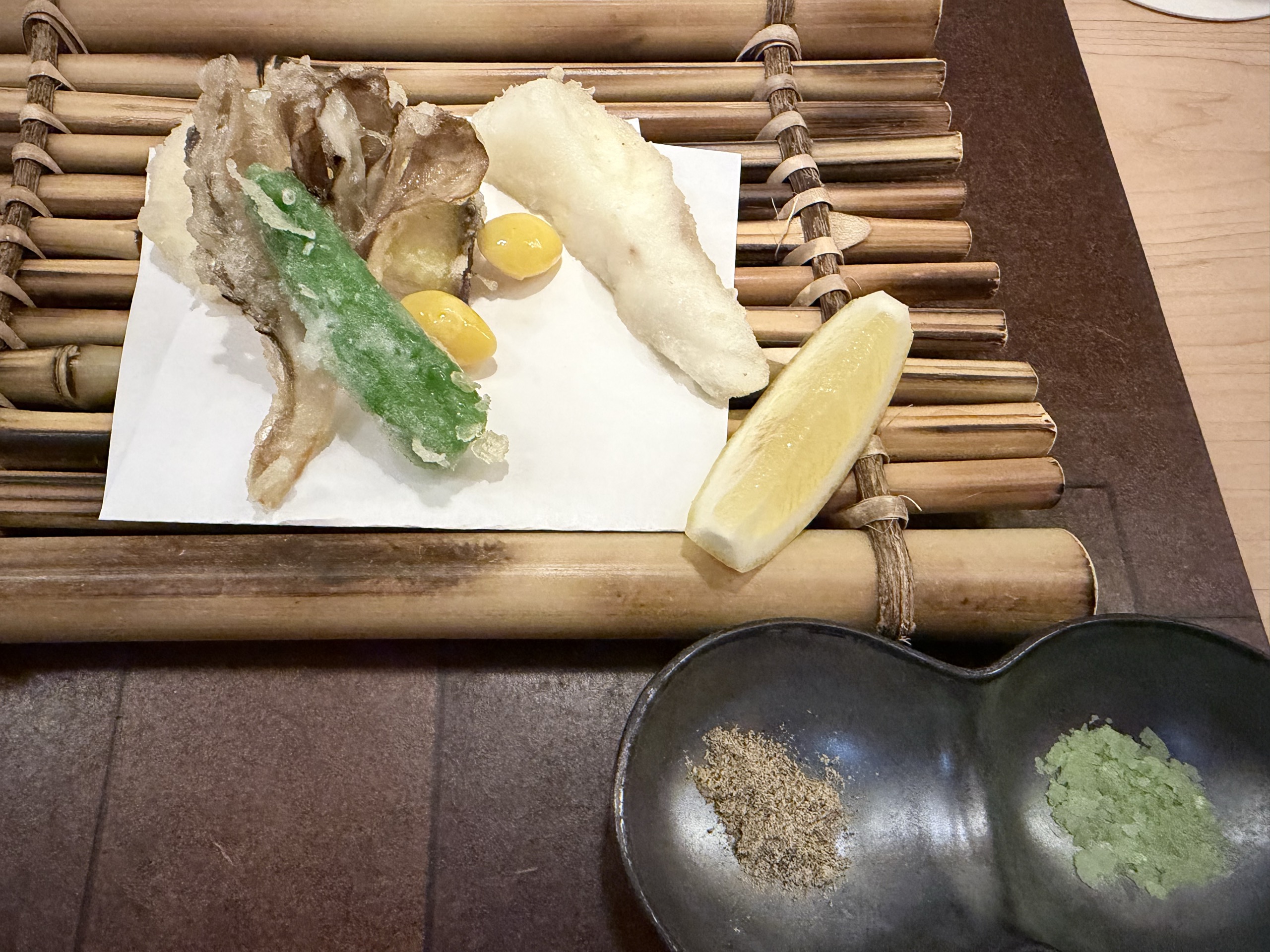 蔵の寿司コース 天ぷらの盛り合わせ