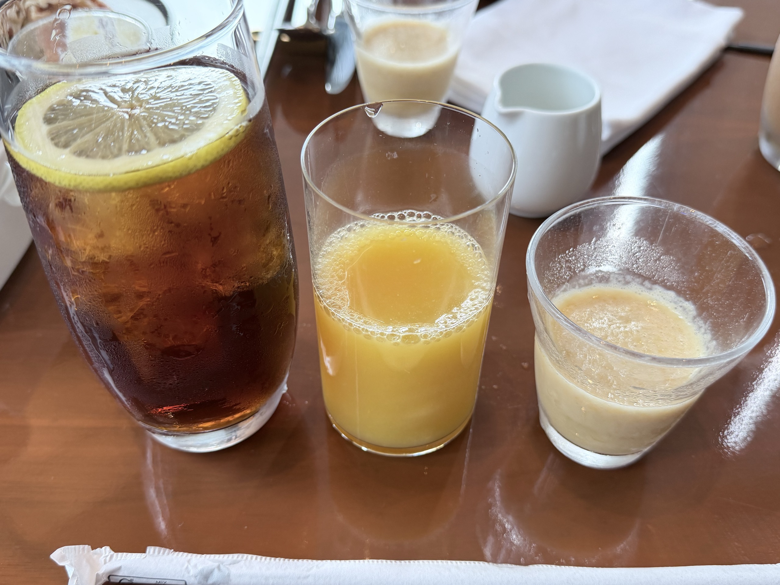 朝食のドリンク
