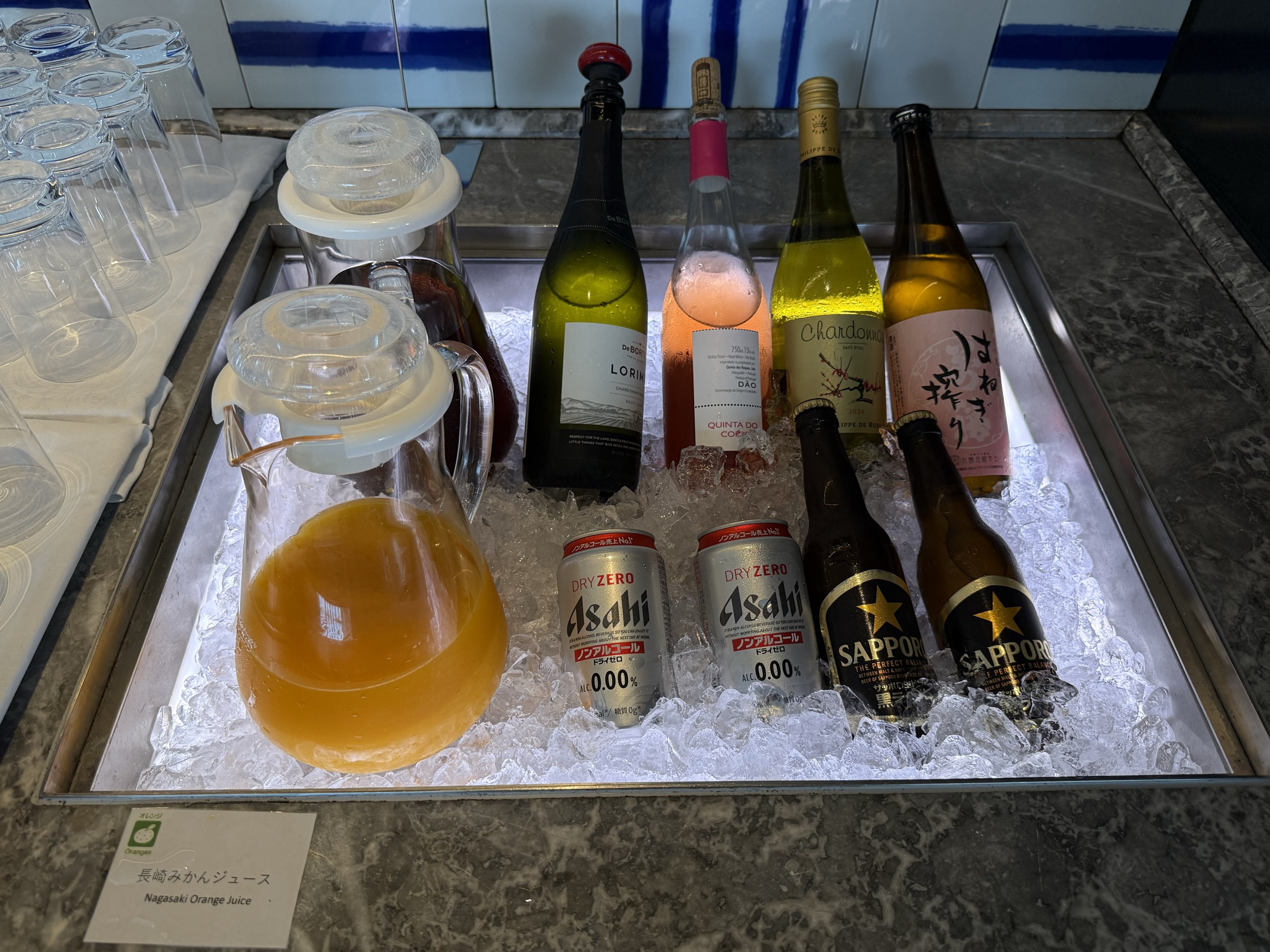 長崎みかんジュースやワイン、ノンアルコールビールの台