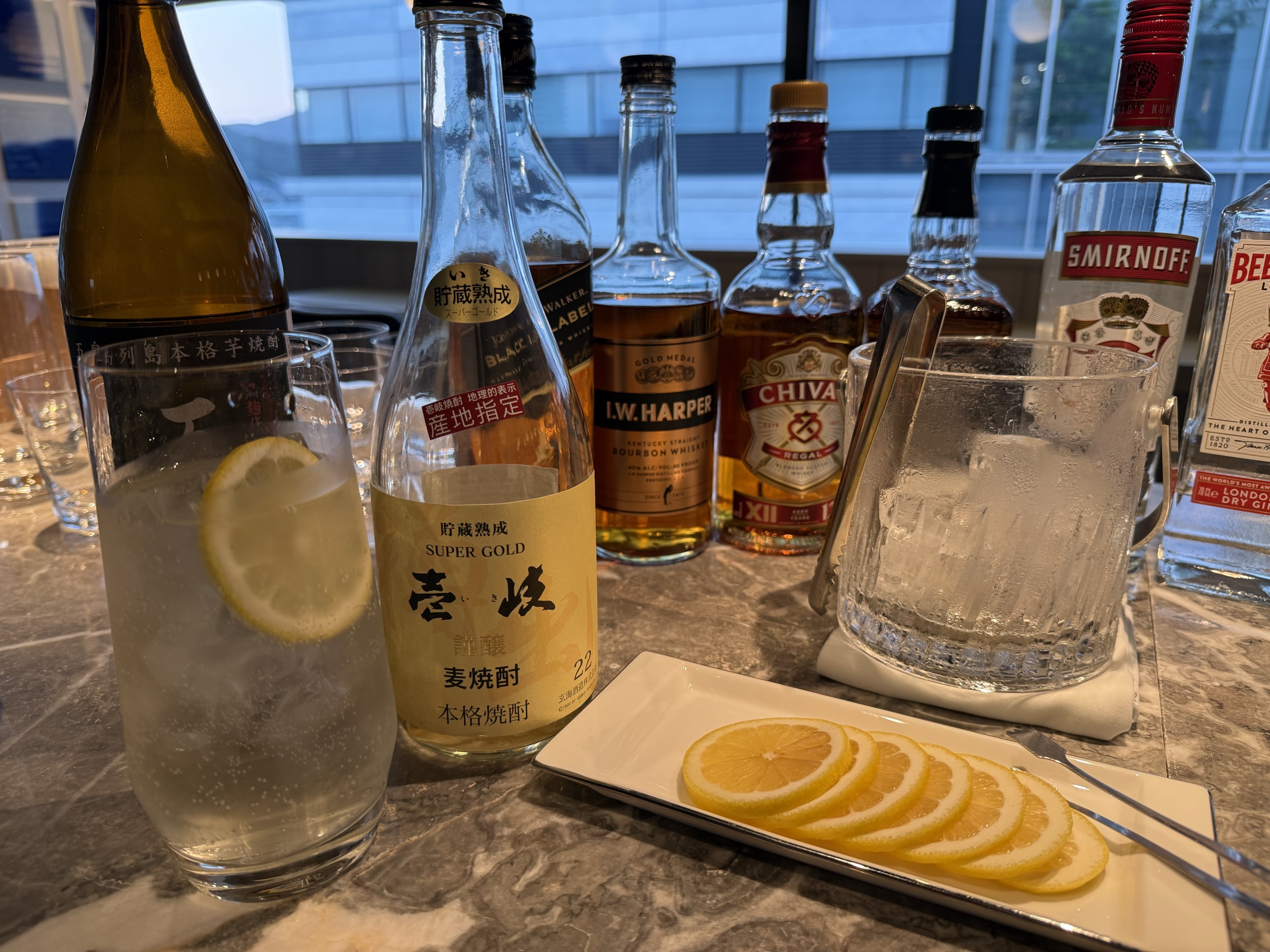 壱岐焼酎のソーダ割り