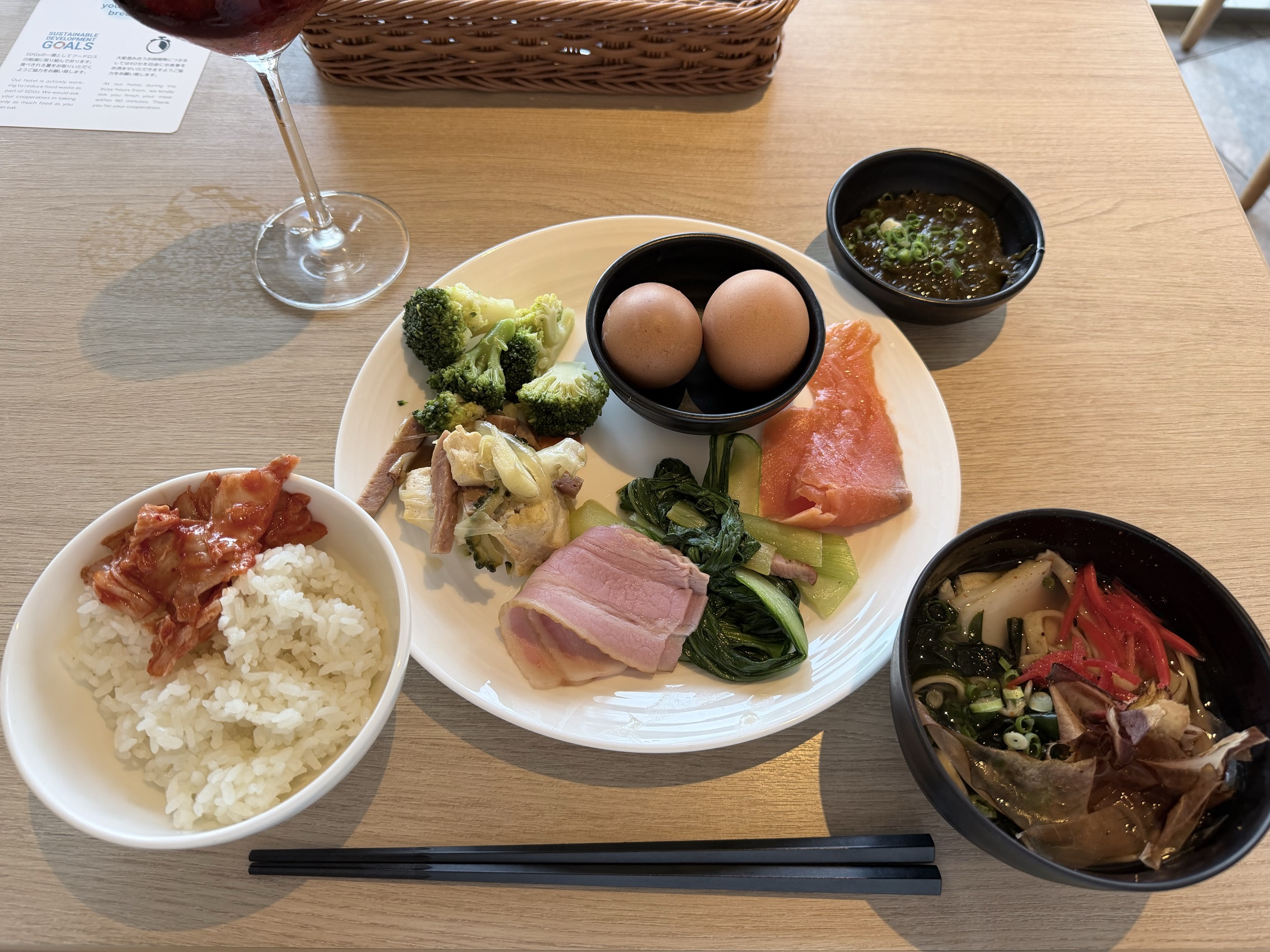 私がいただいた朝食