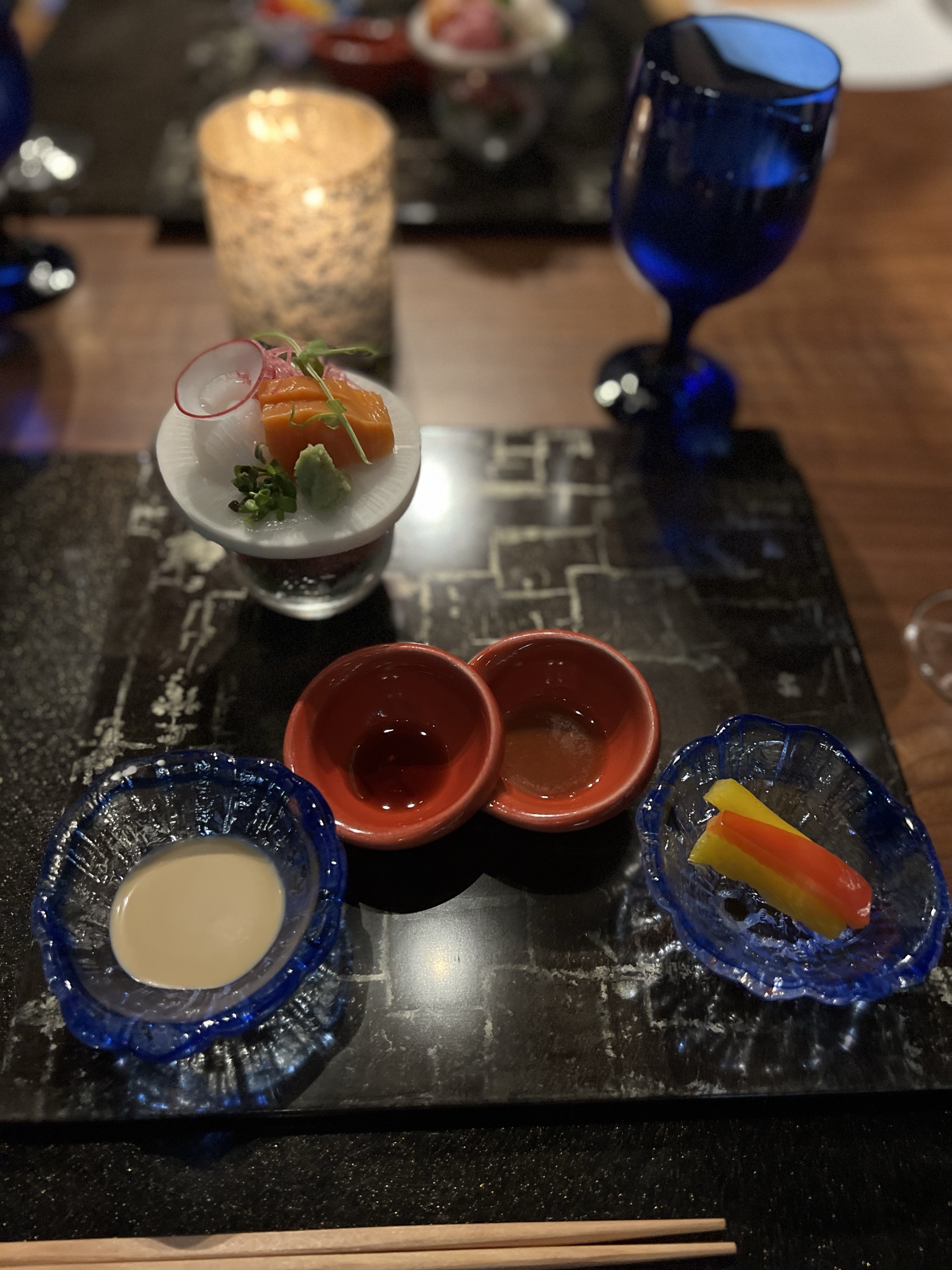 別の日の会席のお造り